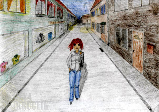 Evening in the town